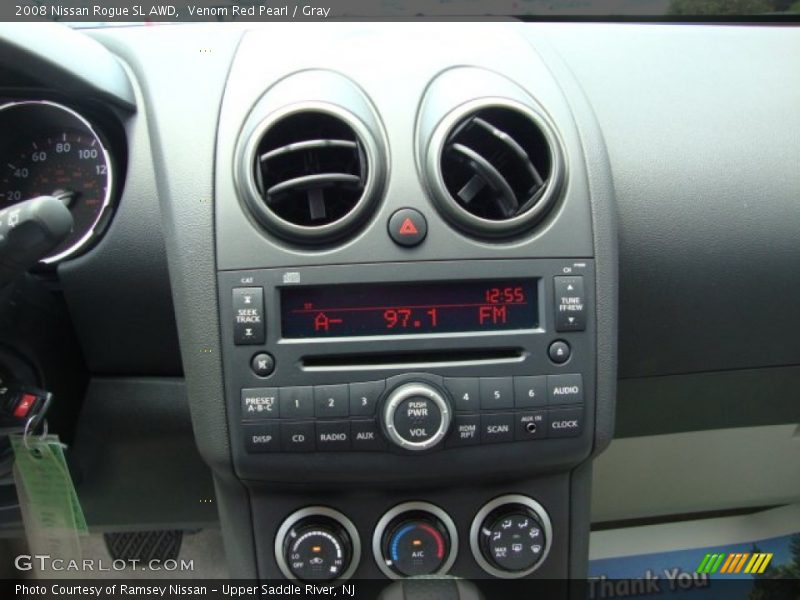 Venom Red Pearl / Gray 2008 Nissan Rogue SL AWD