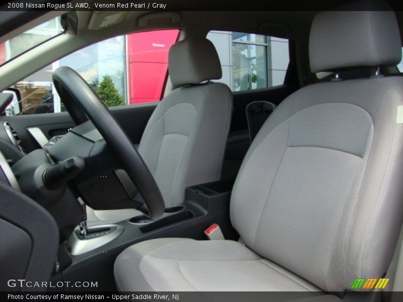 Venom Red Pearl / Gray 2008 Nissan Rogue SL AWD