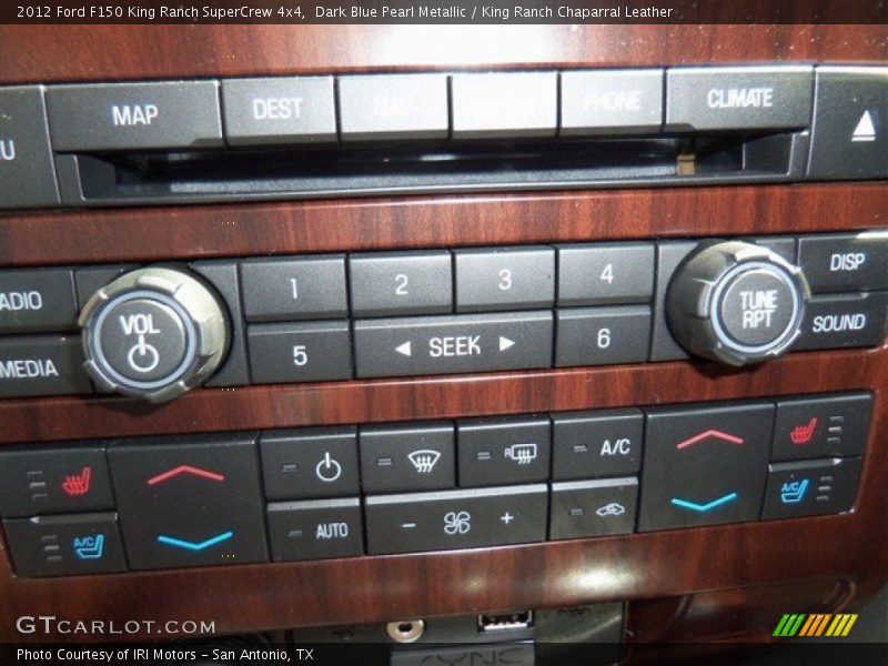 Dark Blue Pearl Metallic / King Ranch Chaparral Leather 2012 Ford F150 King Ranch SuperCrew 4x4