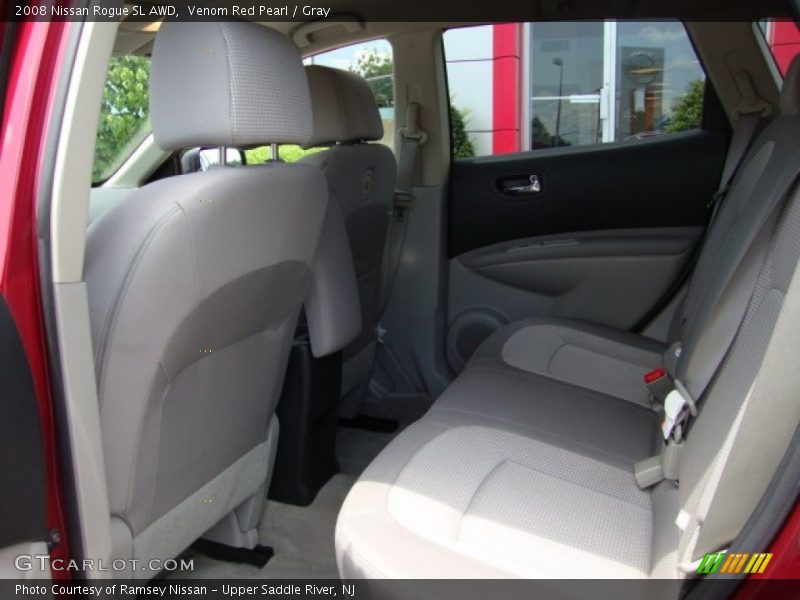 Venom Red Pearl / Gray 2008 Nissan Rogue SL AWD
