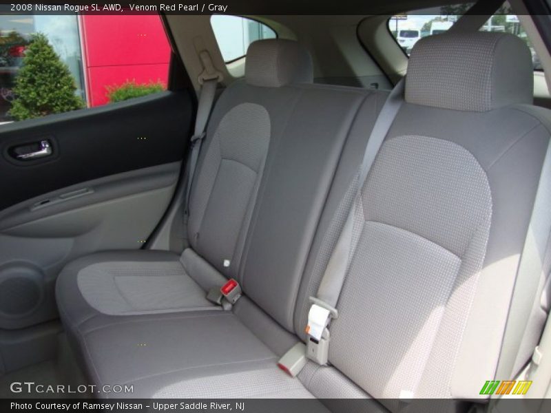 Venom Red Pearl / Gray 2008 Nissan Rogue SL AWD