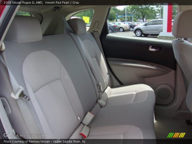 Venom Red Pearl / Gray 2008 Nissan Rogue SL AWD