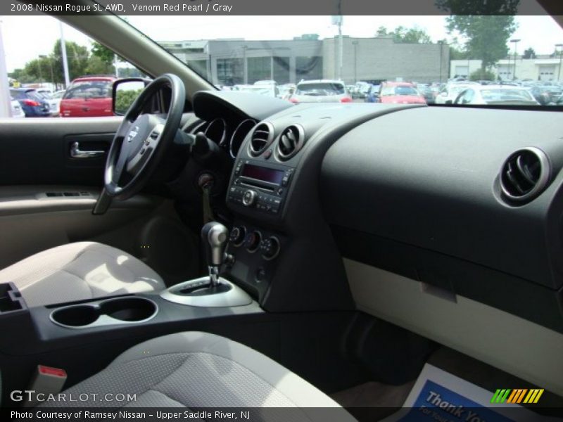 Venom Red Pearl / Gray 2008 Nissan Rogue SL AWD