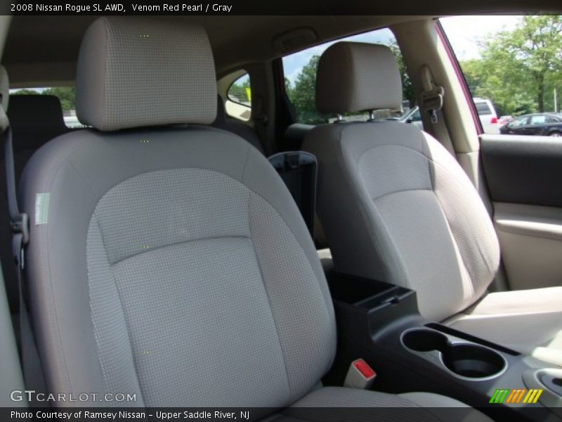 Venom Red Pearl / Gray 2008 Nissan Rogue SL AWD