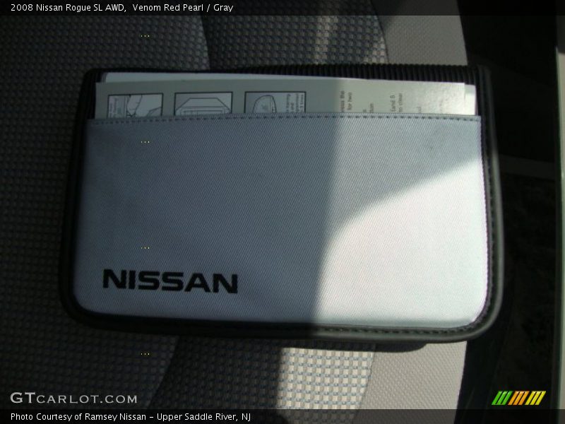 Venom Red Pearl / Gray 2008 Nissan Rogue SL AWD