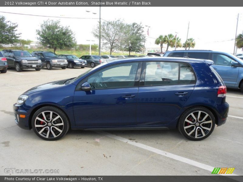 Shadow Blue Metallic / Titan Black 2012 Volkswagen GTI 4 Door Autobahn Edition