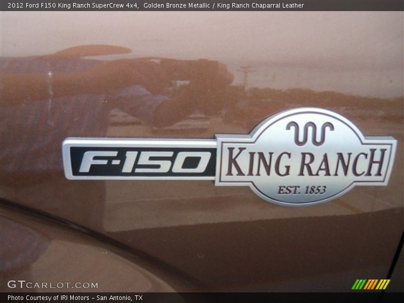 Golden Bronze Metallic / King Ranch Chaparral Leather 2012 Ford F150 King Ranch SuperCrew 4x4