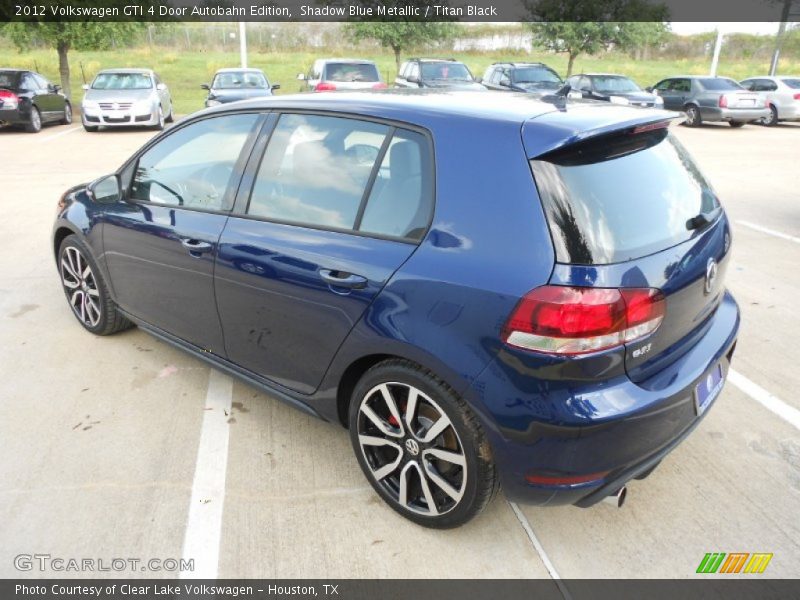 Shadow Blue Metallic / Titan Black 2012 Volkswagen GTI 4 Door Autobahn Edition
