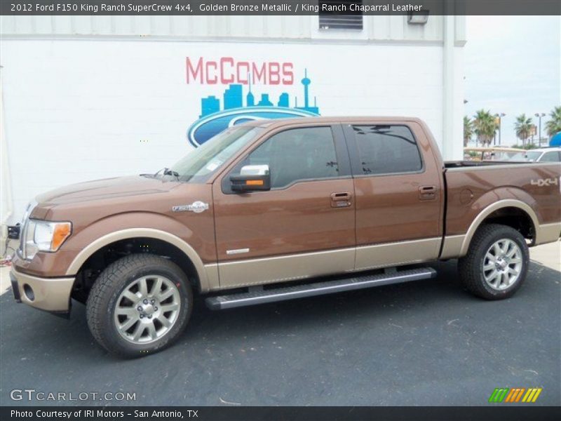 Golden Bronze Metallic / King Ranch Chaparral Leather 2012 Ford F150 King Ranch SuperCrew 4x4
