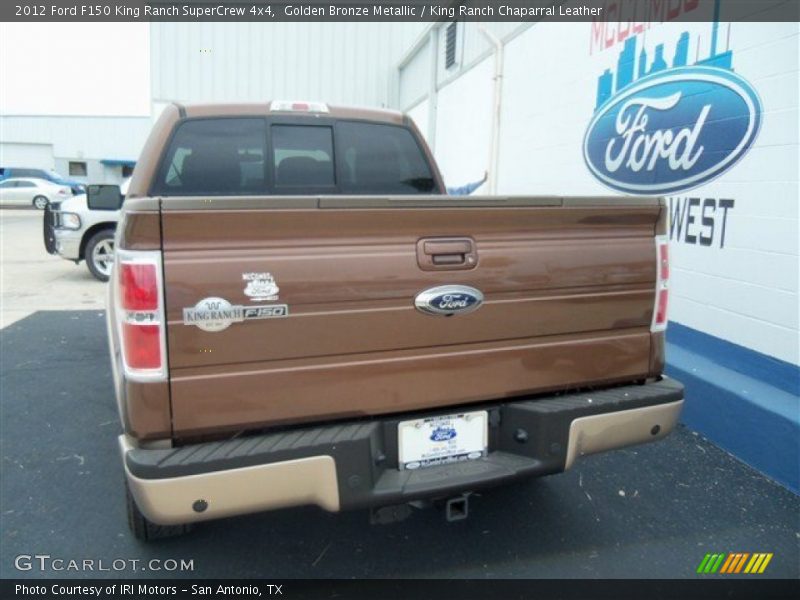 Golden Bronze Metallic / King Ranch Chaparral Leather 2012 Ford F150 King Ranch SuperCrew 4x4