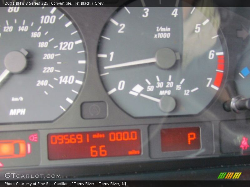 Jet Black / Grey 2001 BMW 3 Series 325i Convertible