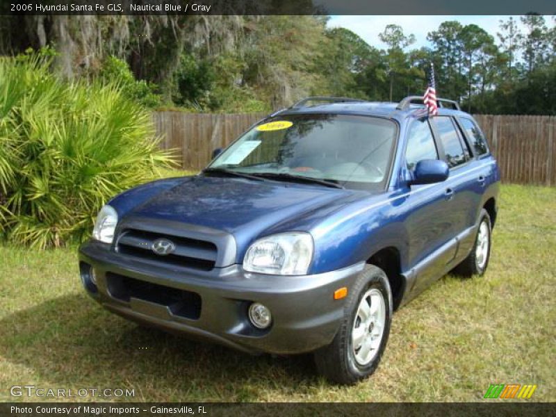 Nautical Blue / Gray 2006 Hyundai Santa Fe GLS