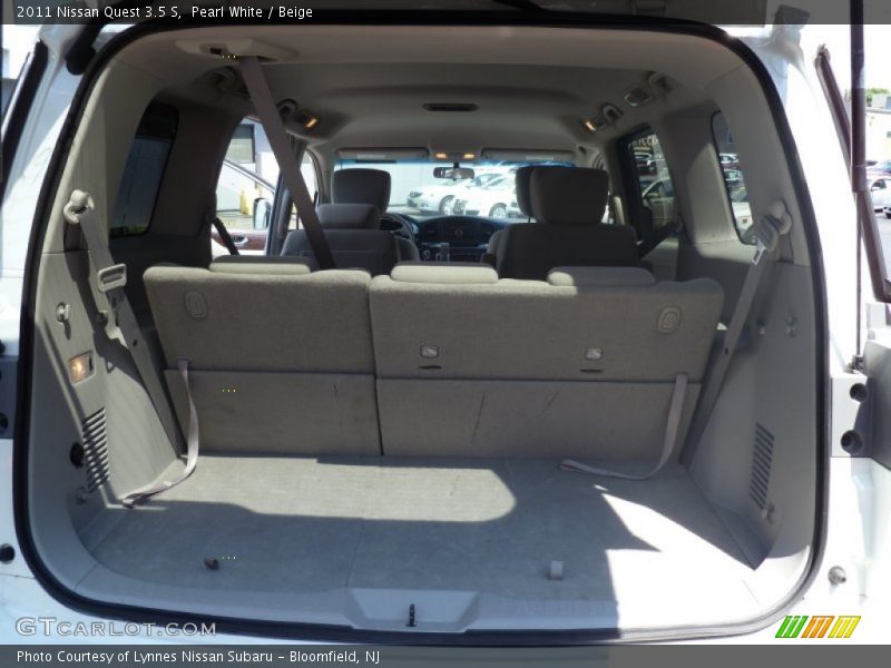 Pearl White / Beige 2011 Nissan Quest 3.5 S