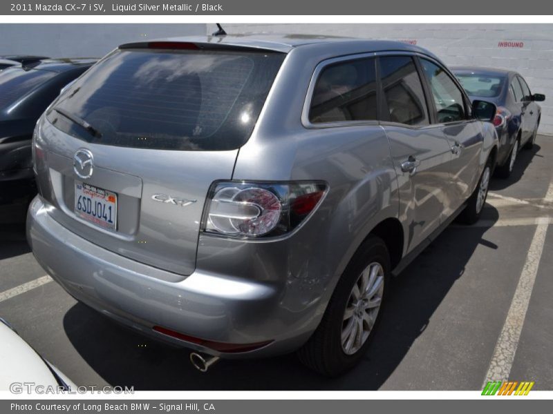 Liquid Silver Metallic / Black 2011 Mazda CX-7 i SV