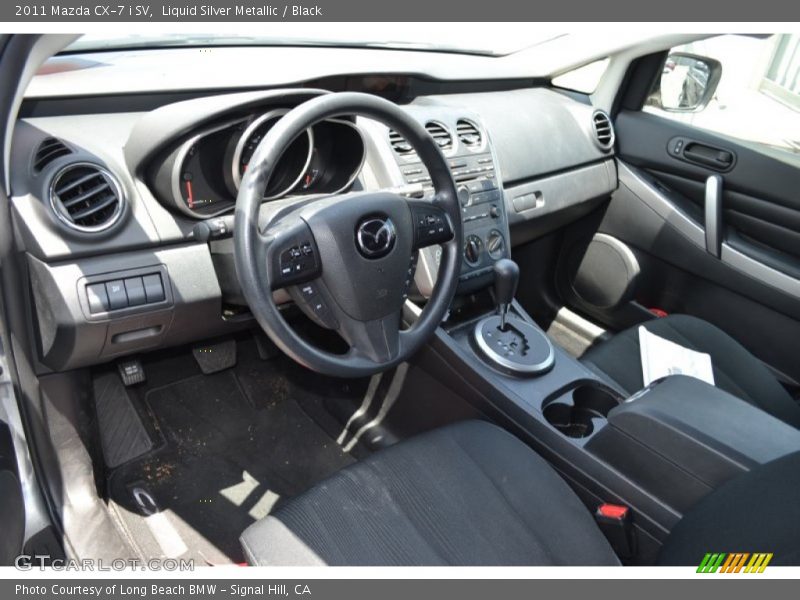 Liquid Silver Metallic / Black 2011 Mazda CX-7 i SV