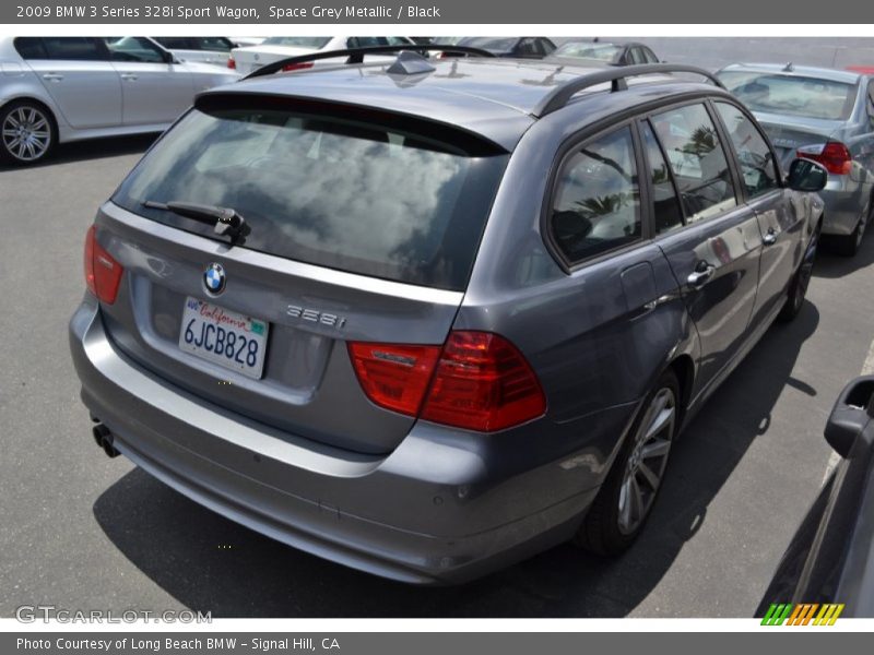 Space Grey Metallic / Black 2009 BMW 3 Series 328i Sport Wagon