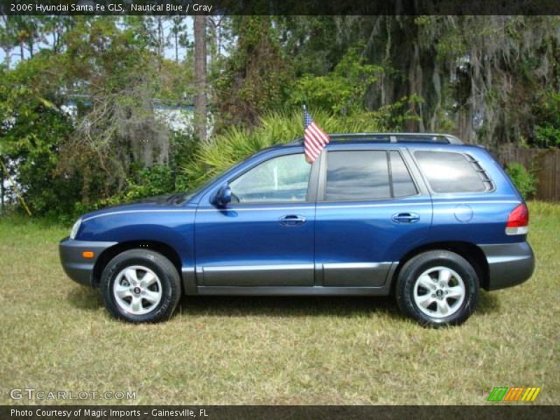 Nautical Blue / Gray 2006 Hyundai Santa Fe GLS