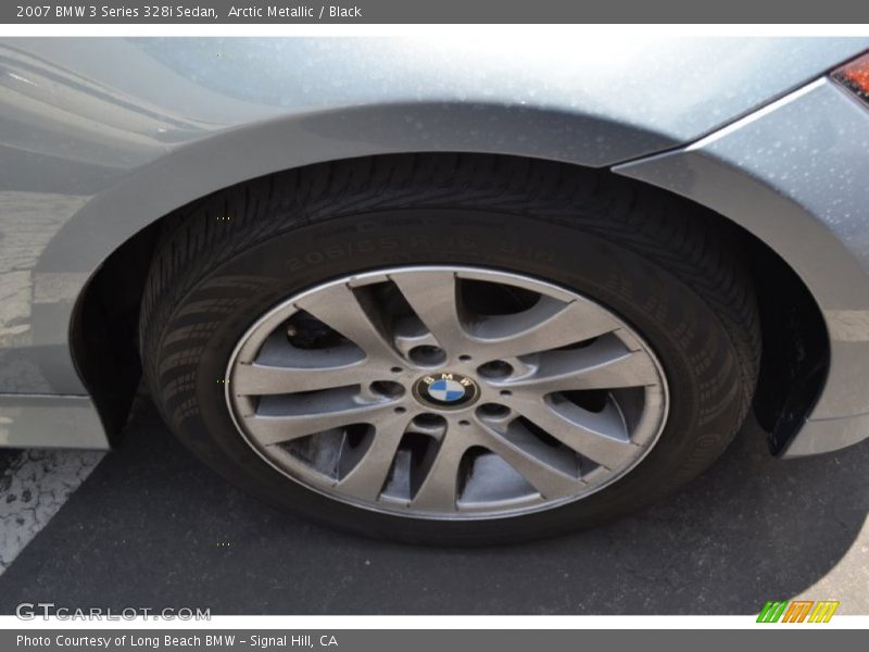 Arctic Metallic / Black 2007 BMW 3 Series 328i Sedan