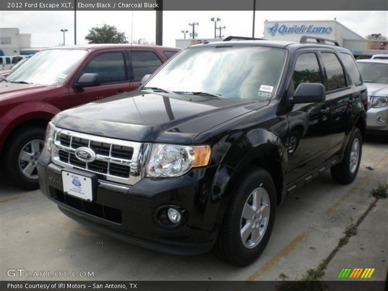 Ebony Black / Charcoal Black 2012 Ford Escape XLT