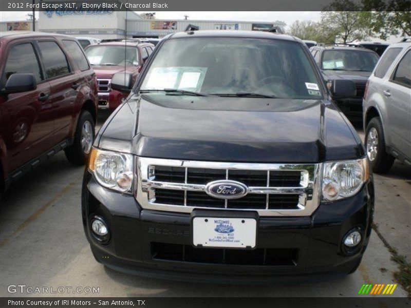 Ebony Black / Charcoal Black 2012 Ford Escape XLT