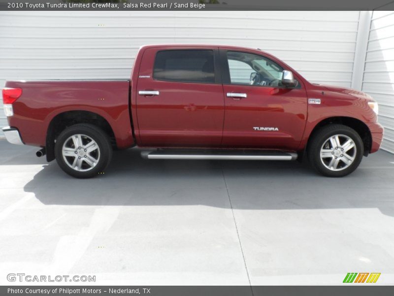 Salsa Red Pearl / Sand Beige 2010 Toyota Tundra Limited CrewMax