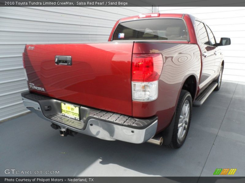Salsa Red Pearl / Sand Beige 2010 Toyota Tundra Limited CrewMax