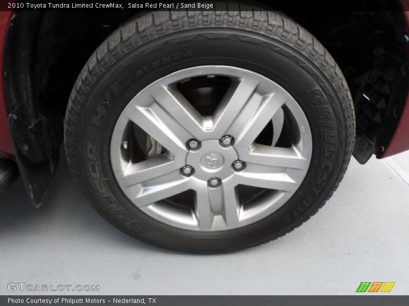Salsa Red Pearl / Sand Beige 2010 Toyota Tundra Limited CrewMax