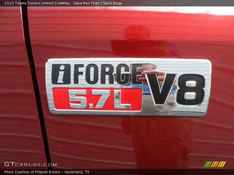 Salsa Red Pearl / Sand Beige 2010 Toyota Tundra Limited CrewMax