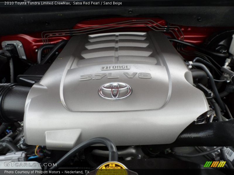 Salsa Red Pearl / Sand Beige 2010 Toyota Tundra Limited CrewMax