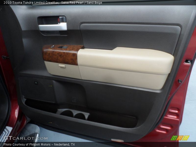 Salsa Red Pearl / Sand Beige 2010 Toyota Tundra Limited CrewMax