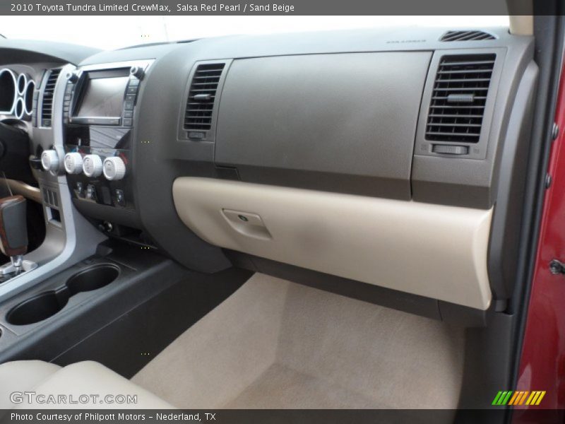 Salsa Red Pearl / Sand Beige 2010 Toyota Tundra Limited CrewMax
