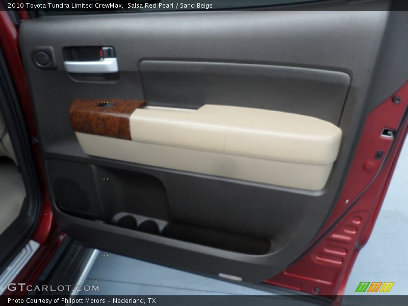 Salsa Red Pearl / Sand Beige 2010 Toyota Tundra Limited CrewMax