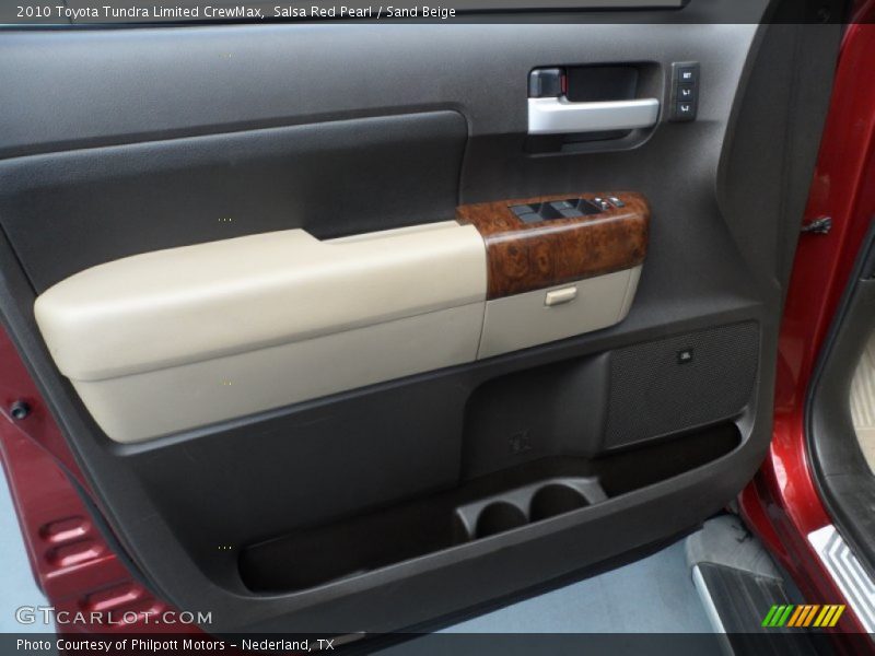 Salsa Red Pearl / Sand Beige 2010 Toyota Tundra Limited CrewMax