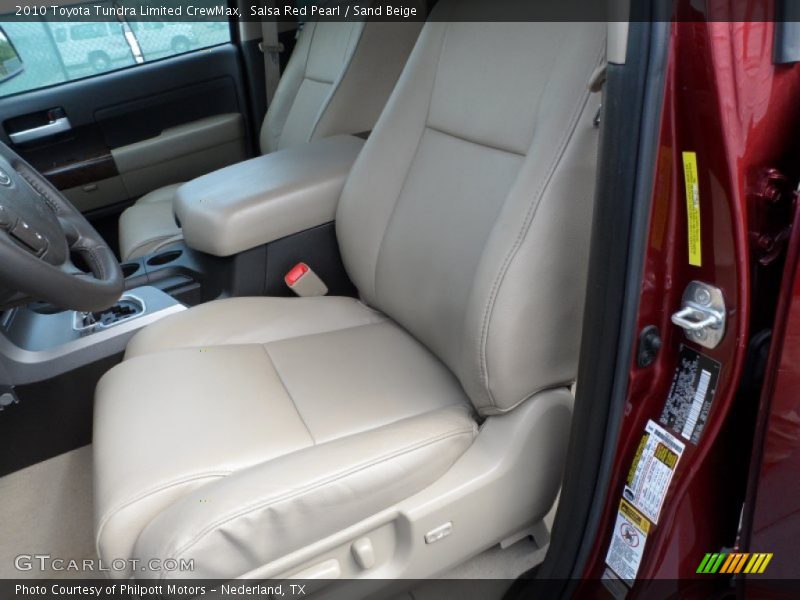 Salsa Red Pearl / Sand Beige 2010 Toyota Tundra Limited CrewMax