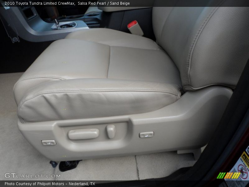 Salsa Red Pearl / Sand Beige 2010 Toyota Tundra Limited CrewMax