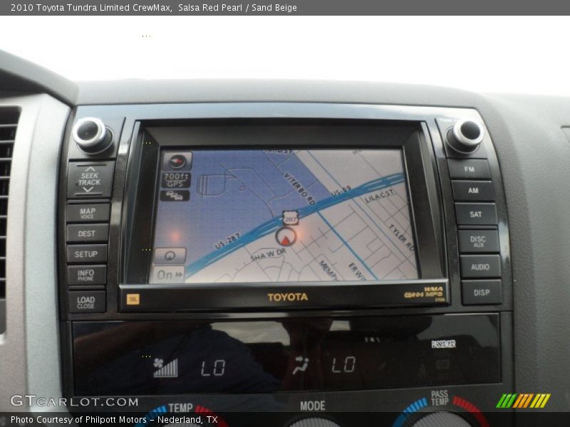 Salsa Red Pearl / Sand Beige 2010 Toyota Tundra Limited CrewMax
