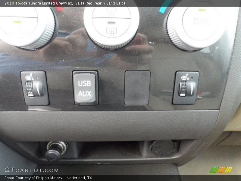 Salsa Red Pearl / Sand Beige 2010 Toyota Tundra Limited CrewMax