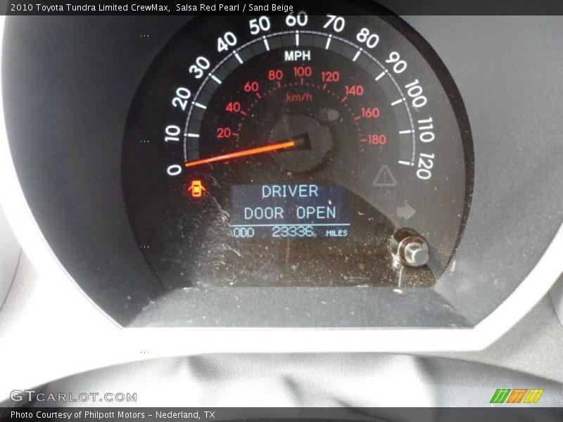 Salsa Red Pearl / Sand Beige 2010 Toyota Tundra Limited CrewMax