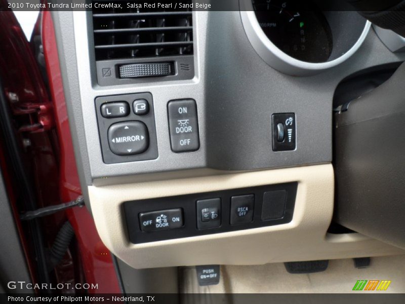 Salsa Red Pearl / Sand Beige 2010 Toyota Tundra Limited CrewMax