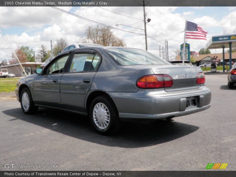 Medium Gray Metallic / Gray 2003 Chevrolet Malibu Sedan