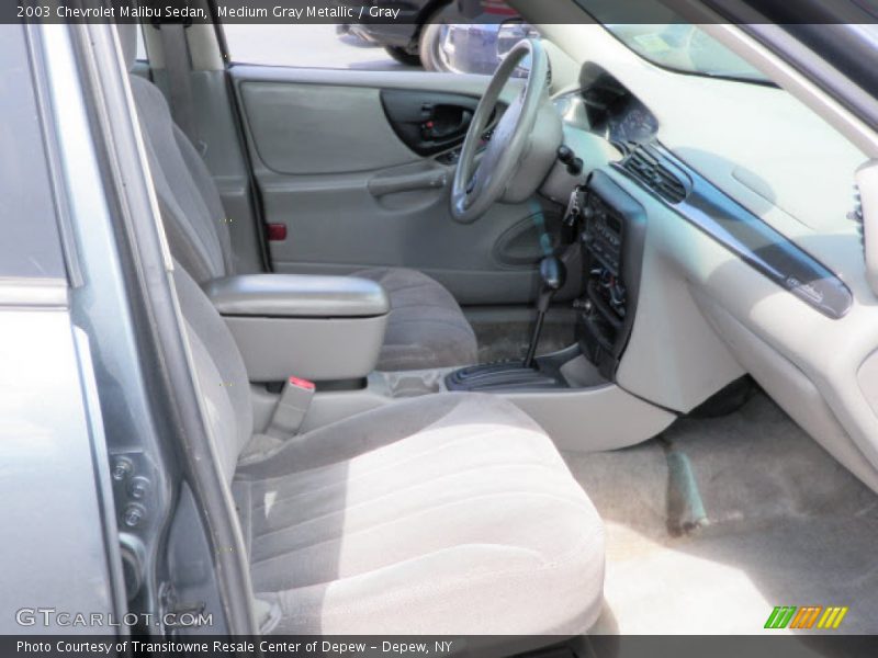 Medium Gray Metallic / Gray 2003 Chevrolet Malibu Sedan