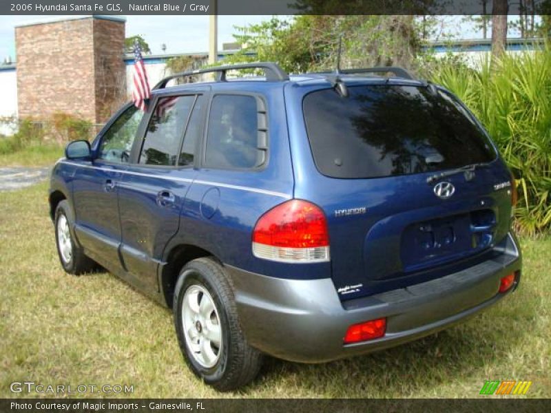 Nautical Blue / Gray 2006 Hyundai Santa Fe GLS