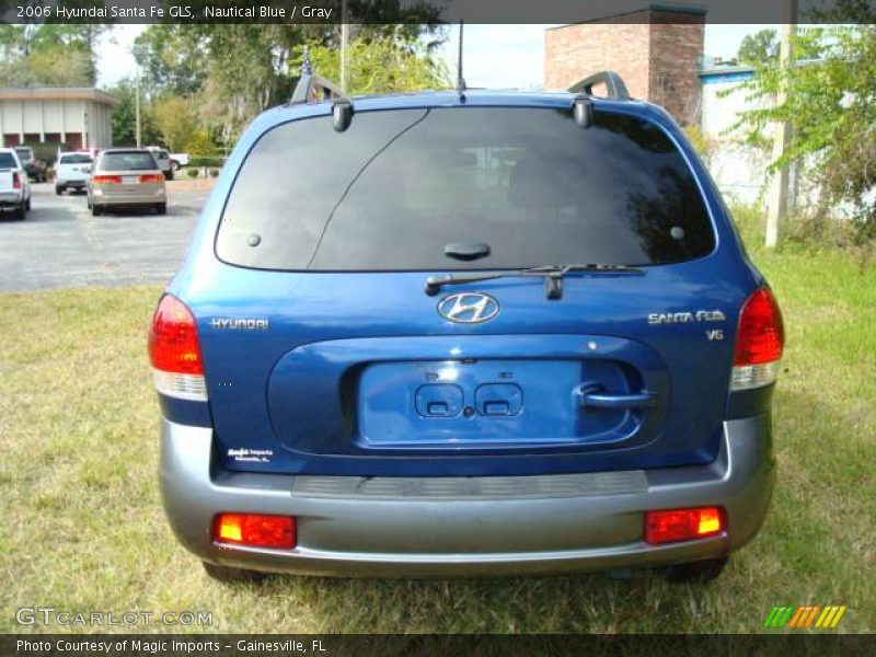 Nautical Blue / Gray 2006 Hyundai Santa Fe GLS