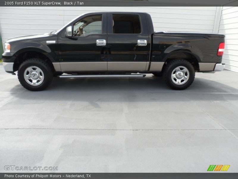 Black / Tan 2005 Ford F150 XLT SuperCrew