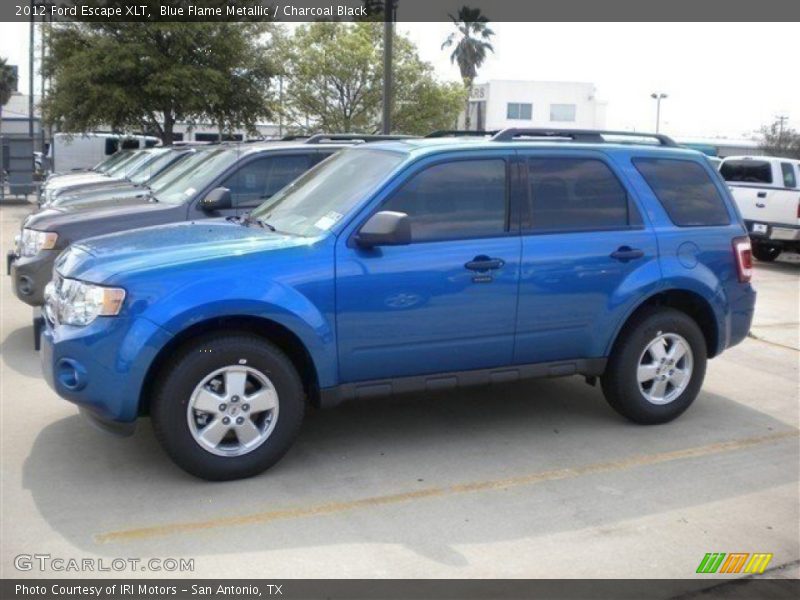 Blue Flame Metallic / Charcoal Black 2012 Ford Escape XLT