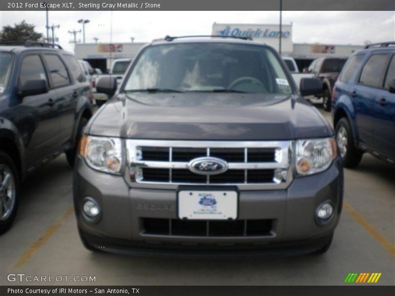 Sterling Gray Metallic / Stone 2012 Ford Escape XLT