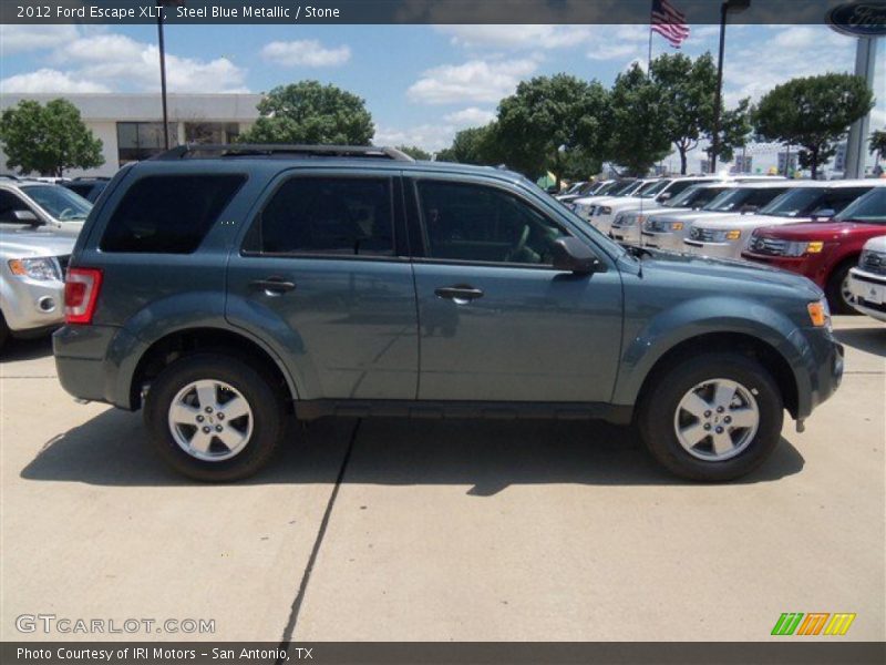 Steel Blue Metallic / Stone 2012 Ford Escape XLT