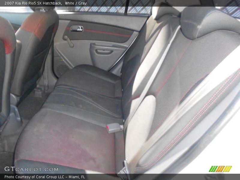 White / Gray 2007 Kia Rio Rio5 SX Hatchback