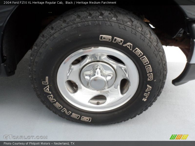 Black / Heritage Medium Parchment 2004 Ford F150 XL Heritage Regular Cab
