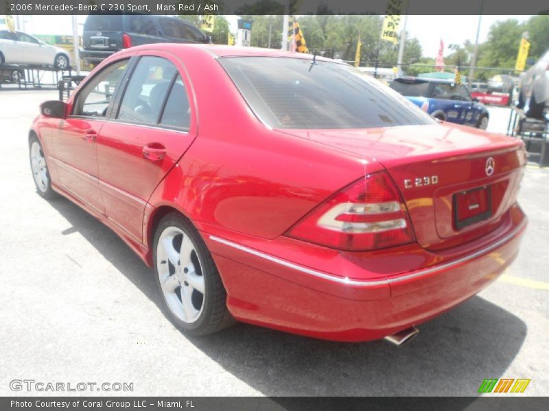 Mars Red / Ash 2006 Mercedes-Benz C 230 Sport